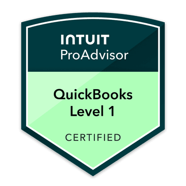 Intuit QuickBooks ProAdvisor Level 1 Certified